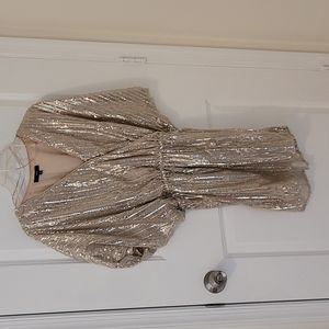 Champagne sequin dress